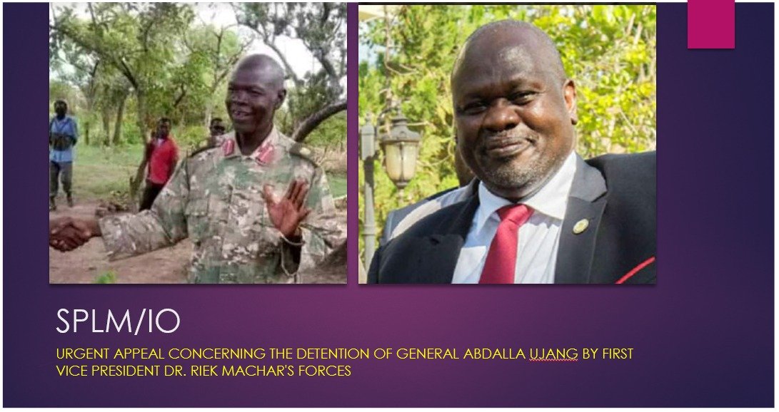 Diaspora Demands Swift Release of Detained SPLM-IO General Diaspora Demands Swift Release of Detained SPLM-IO General