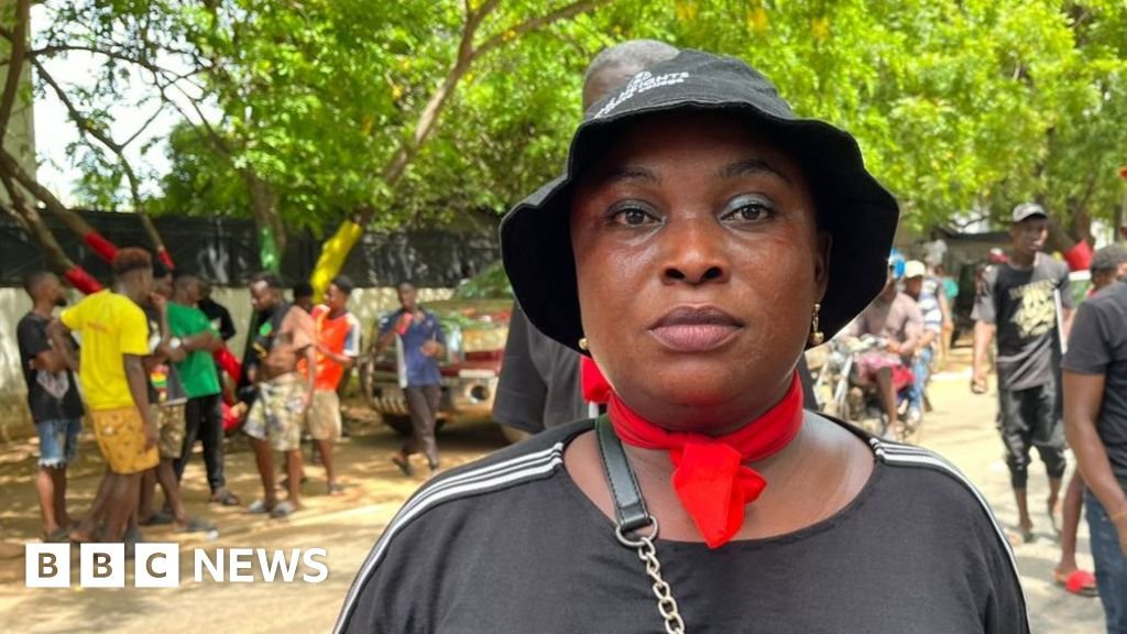 Ghana protesters denounce president for alleged power grab following chief justice’s suspension. Ghana protesters denounce president for alleged power grab following chief justice’s suspension.