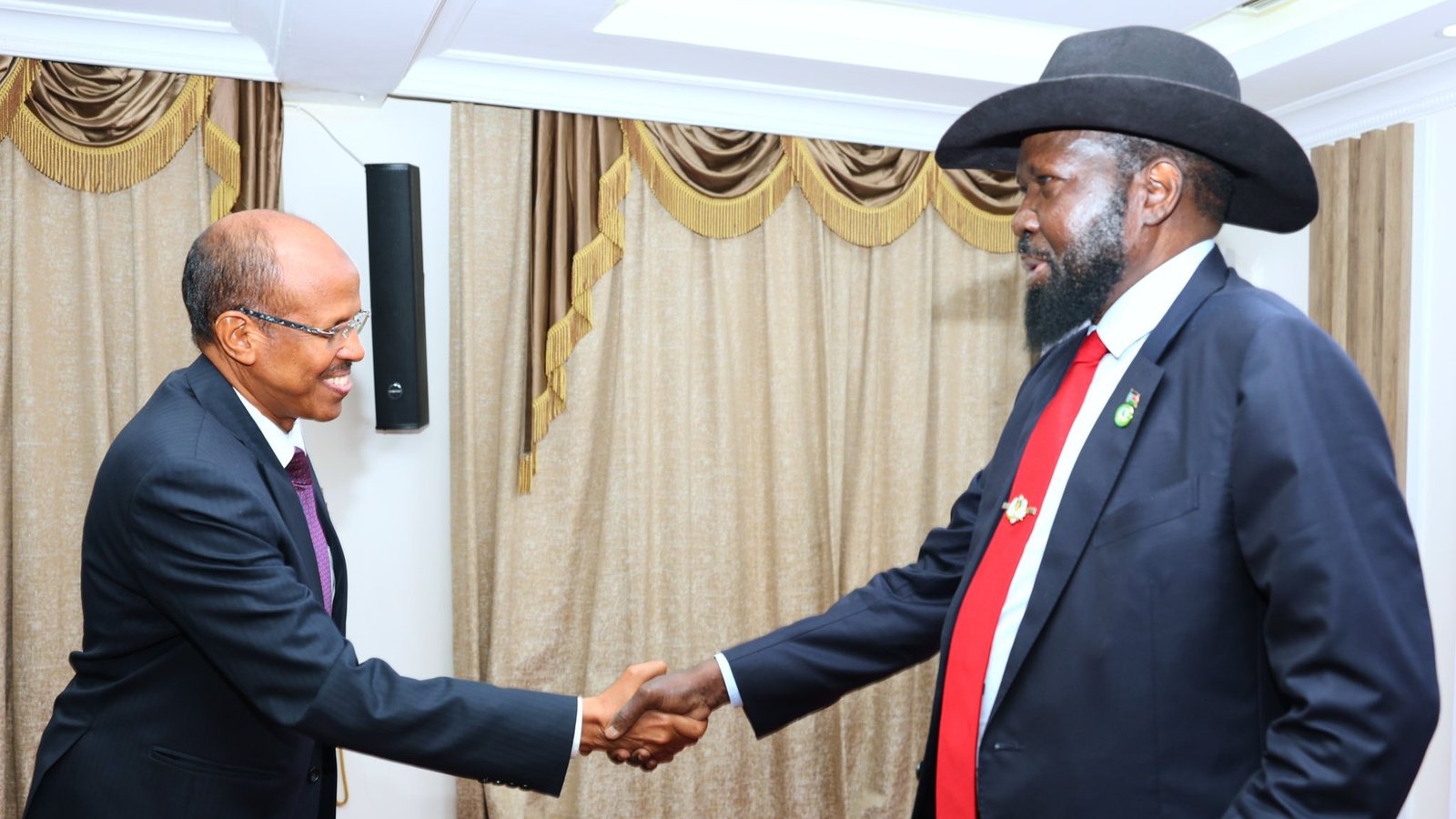 Kiir and AU delegation reaffirm commitment to peace Kiir and AU delegation reaffirm commitment to peace